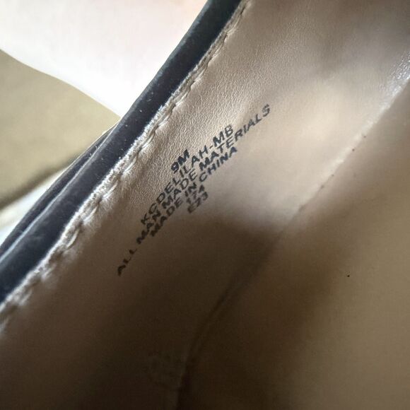 Calvin Klein Brown Lisa Ballet Flats Size 9 Monogram CK Print Faux Leather - Picture 5 of 16